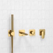 Смеситель скрытого монтажа для ванны с душем Wasserkraft Havel A3651.282.284.285.194.286 матовое золото 44807