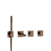 Смеситель скрытого монтажа для ванны с душем Wasserkraft Paar A8851.309.311.290.292.291 розовое золото 44814