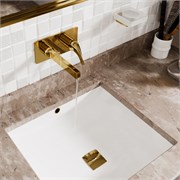 Встраиваемый смеситель для раковины WasserKraft Sauer 7130 глянцевое золото 44890