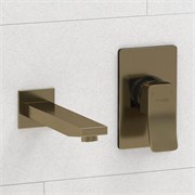 Смеситель для раковины скрытого монтажа WasserKraft Exter A16573 светлая бронза 44922