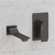 Смеситель для раковины скрытого монтажа WasserKraft Wiese A84563 оружейная сталь 44925