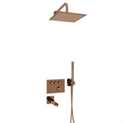 Душевая система скрытого монтажа с термостатом WasserKraft Thermo A7758.338.329.290.292.291.311 розовое золото 44938