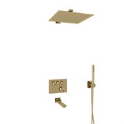Душевая система скрытого монтажа с термостатом WasserKraft Thermo A5558.180.198.285.194.286.174  золото матовое 44940