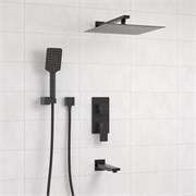 Душевая система скрытого монтажа Wasserkraft Abens A172071 черная матовая 44956