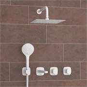 Душевая система скрытого монтажа Wasserkraft Saale A9551.267.316.146.254.328.156.155 белая матовая 44963