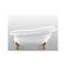 Ванна акриловая отдельно стоящая ванна Magliezza Alba (155,5x72,5) ножки бронза - фото 110670