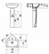 Угловая (подвесная) раковина с пьедесталом Creavit Corner VT145+VT253 на 46 см 17731