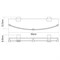 Полка стеклянная WasserKraft Leine K-5044  20933