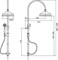 Душевая система без смесителя смесителем Cezares VINTAGE-CAE-01-M 22395