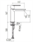 Смеситель для раковины TRES LOFT-TRES 20010301 25705