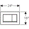 Кнопка для инсталляции для унитаза GEBERIT Sigma 30 115.883.KM.1 черный 27567