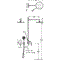 Душевая система скрытого монтажа Tres mono-term 20118003 28105