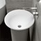Раковина напольная NS Bath NSF-48481G на 48 см белая глянцевая - фото 186293