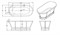 Акриловая ванна Belbagno BB35 1676х780х650 мм 30370