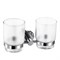 2050 Держатель стаканов двойной(стекло) KAISER хром (латунь) - фото 205787