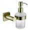 4710 Дозатор для жидкого мыла настенный (стекло) бронза (цинк) - фото 205946