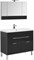 Комплект мебели для ванной Aquanet Верона NEW 100 черный (напольный 1 ящик 2 дверцы) - фото 209677