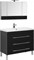Комплект мебели для ванной Aquanet Верона NEW 100 черный (напольный 3 ящика) - фото 209678