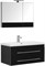 Комплект мебели для ванной Aquanet Верона NEW 90 черный (подвесной 2 ящика) - фото 209690