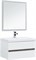 Мебель для ванной Aquanet Беркли 80 белый/дуб рошелье (зеркало белое) - фото 209782