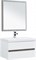 Мебель для ванной Aquanet Беркли 80 белый/дуб рошелье (зеркало дуб рошелье) - фото 209783