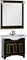 Мебель для ванной Aquanet Валенса 100 черный краколет/золото - фото 209792