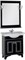 Мебель для ванной Aquanet Валенса 80 черный краколет/серебро - фото 209807
