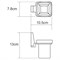 Стакан для зубных щеток стеклянный Wasserkraft Lopau K-6028 40096 - фото 215632 Стакан для зубных щеток стеклянный Wasserkraft Lopau K-6028 40096 - фото 215632