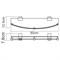 Полка стеклянная WasserKraft Lopau K-6044 40175