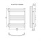 Полотенцесушитель водяной Lemark Atlantiss П7 LM32607RBL 500x600, черный 338352