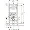 Инсталляция для унитаза подвесного GEBERIT Delta 21 Duofix 458.124.21.1 41299