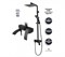 Душевая система Grocenberg SHOWER GB7007-1BL черная матовая 31061