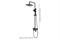 Душевая система Grocenberg SHOWER GB7001BL черный матовый 30515