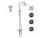 Душевая система Grocenberg SHOWER GB7025cr хром 41699