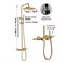 Душевая система с термостатом Grocenberg GB7038MG золото матовое 41707