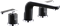 Смеситель для раковины GANZER HAIGER GZ 52011 хром -C черный/хром - фото 226593