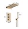 Душевая система с термостатом скрытого монтажа Santarinio SB-320603 золото матовое 43003