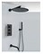 Душевая система с термостатом скрытого монтажа Santarinio SB-300503 черная матовая 43061