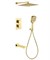 Душевая система скрытого монтажа с термостатом Grocenberg GB5050GO золото 43471