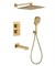 Душевая система скрытого монтажа с термостатом Grocenberg GB5050MG золото матовое 43472