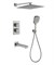 Душевая система скрытого монтажа с термостатом Grocenberg GB5050NK никель 43473