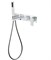 Смеситель скрытого монтажа для ванны с душем Grocenberg GB5060CR хром 43505