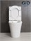 Напольный унитаз белый безободковый микролифт дюропласт Gid Tn2124 44549