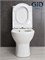 Напольный унитаз белый безободковый микролифт дюропласт Gid Tn2123 44557