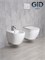 Безободковый подвесной унитаз под камень микролифт дюропласт Gid Ws2198 44560