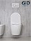 Безободковый подвесной унитаз микролифт дюропласт Gid Tr2198 44564