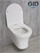 Безободковый подвесной унитаз микролифт дюропласт Gid Tr2101 44581