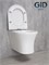 Безободковый подвесной унитаз микролифт дюропласт Gid Tr2101 44581