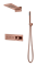 Душевая система с термостатом скрытого монтажа Boheme  Fusion COPPER BRUSHED 131-CB брашированная медь 44743