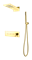 Душевая система скрытого монтажа Boheme Fusion 130-G золото глянец 44746